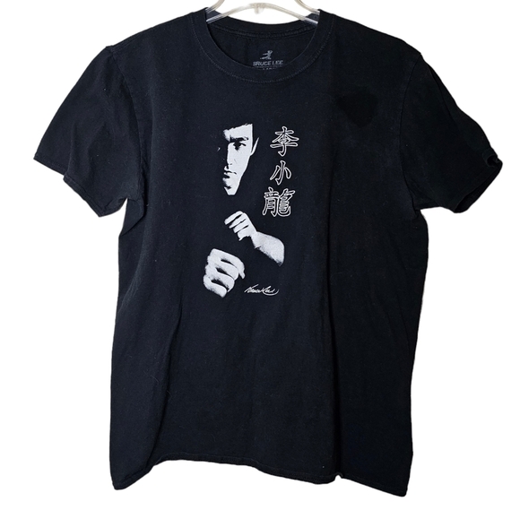 Vintage Bruce Lee Shirt Graphic Tee Size Large - Picture 1 of 6
